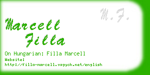 marcell filla business card